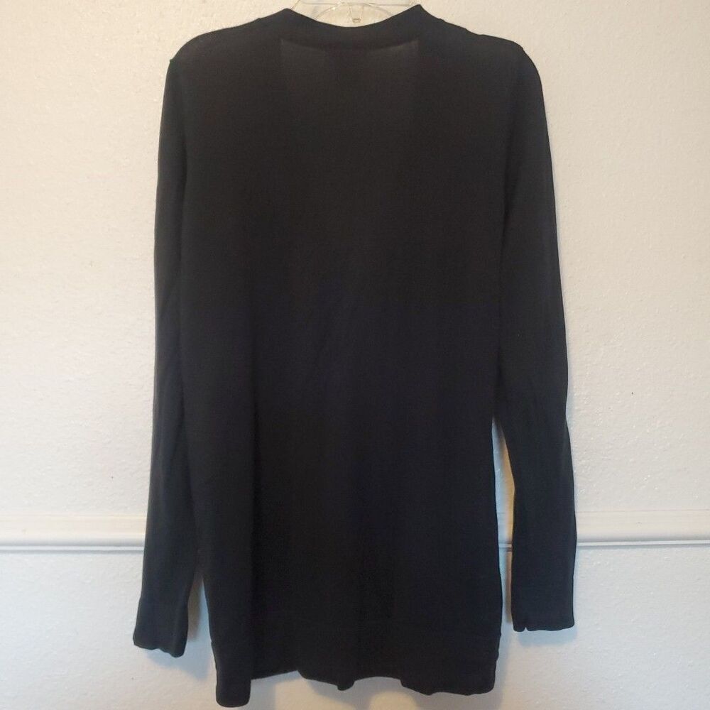 Ann Taylor Long Sleeves Cardigan Womens Size M Pockets Button Cotton Modal - Picture 10 of 14